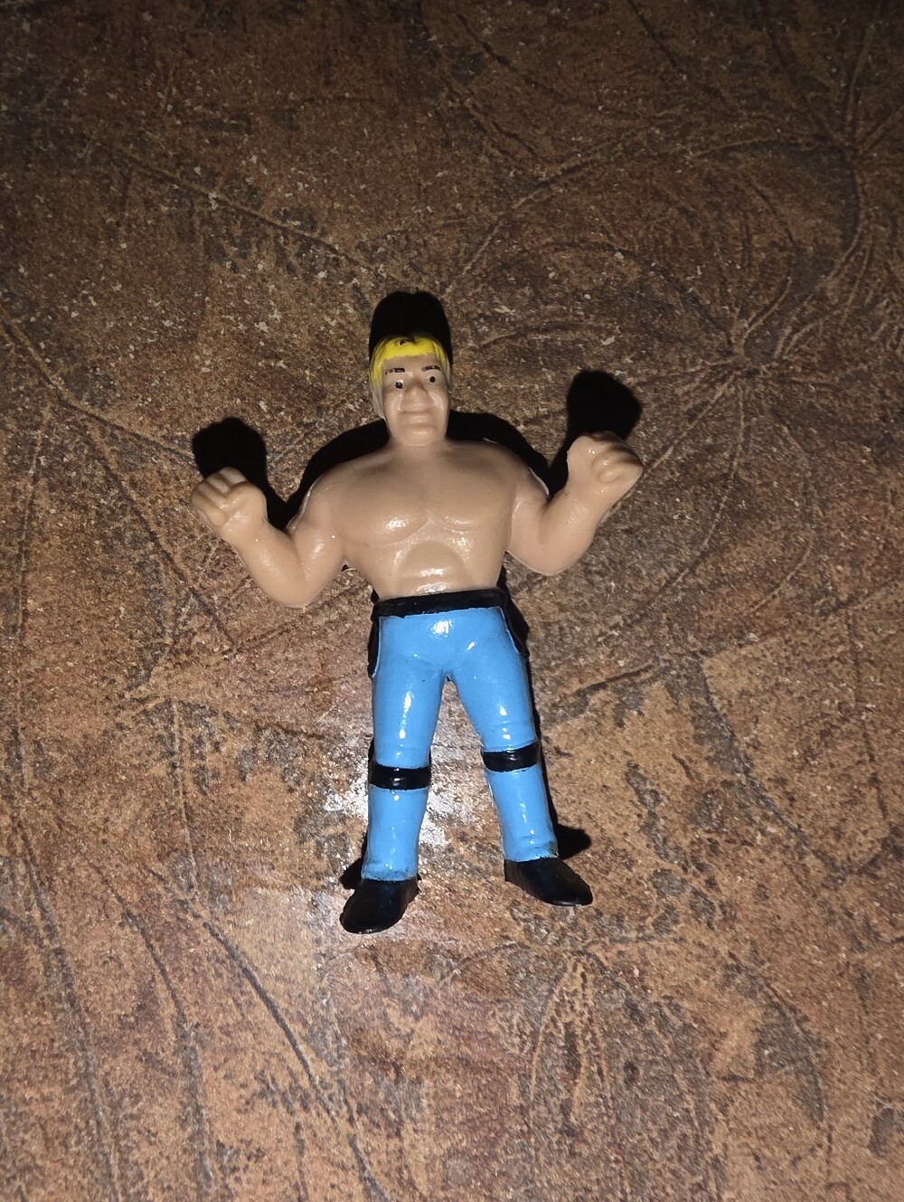 Vintage 1990 Galoob THE STING Stinger Wrestling Action Figure Blue Pants 5"